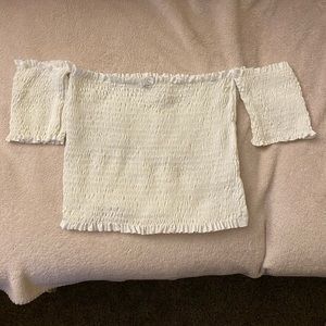 Off the shoulder crop top